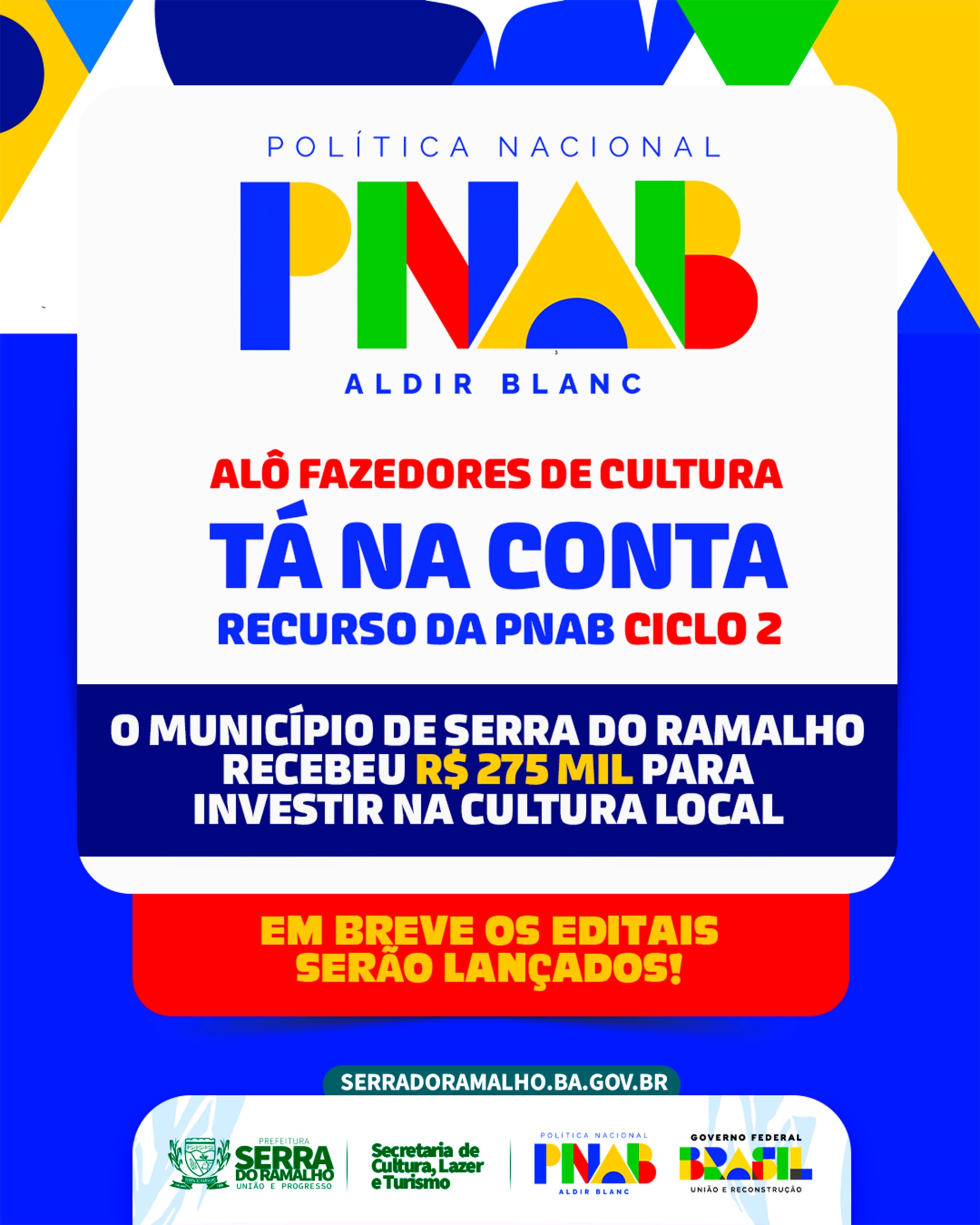 Serra do Ramalho Recebe R$ 275 mil da Política Nacional Aldir Blanc para Fortalecer a Cultura Local