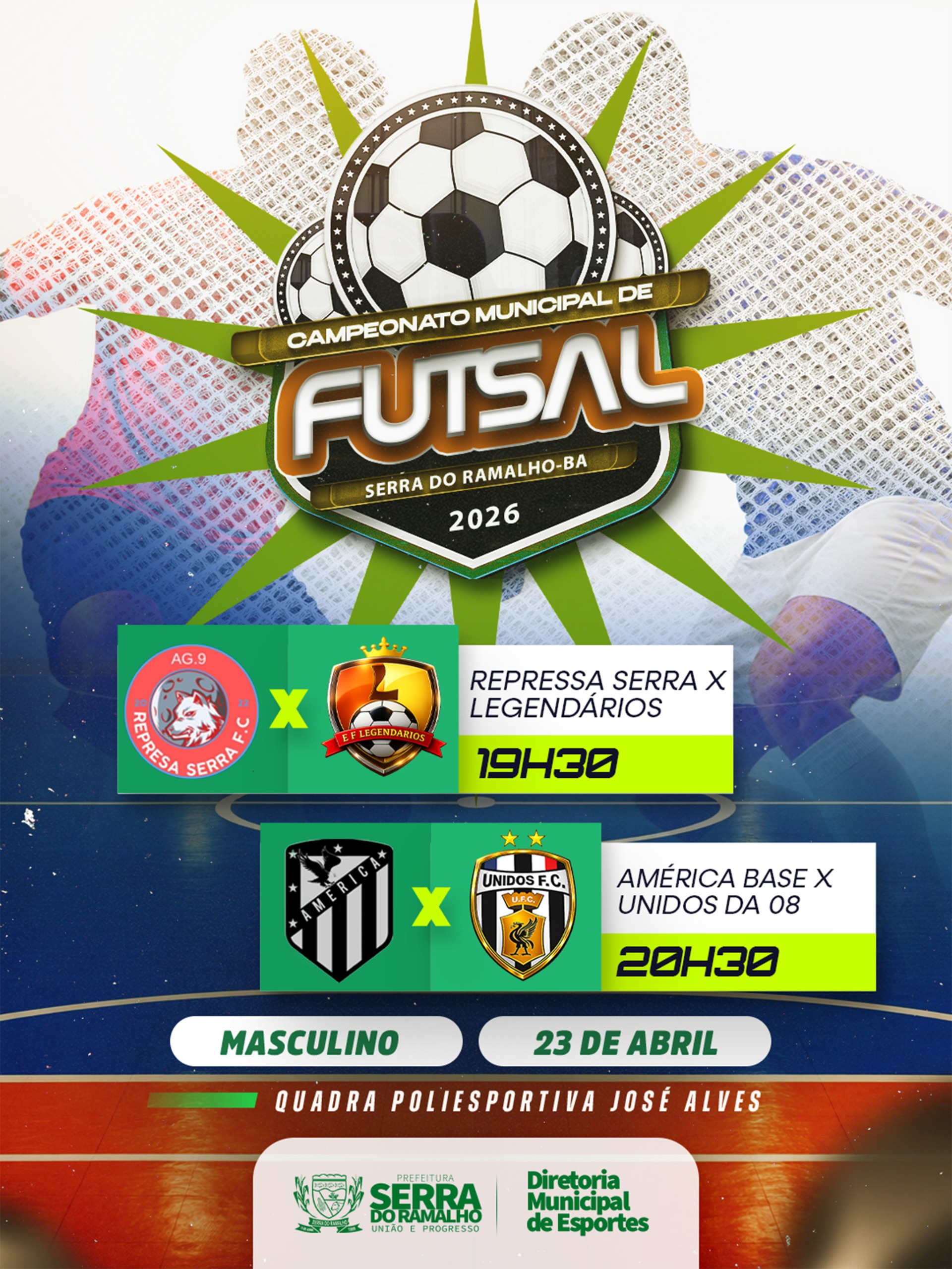 Diretoria de Esportes Realiza Mais Uma Rodada do Campeonato Municipal de Futsal 2026