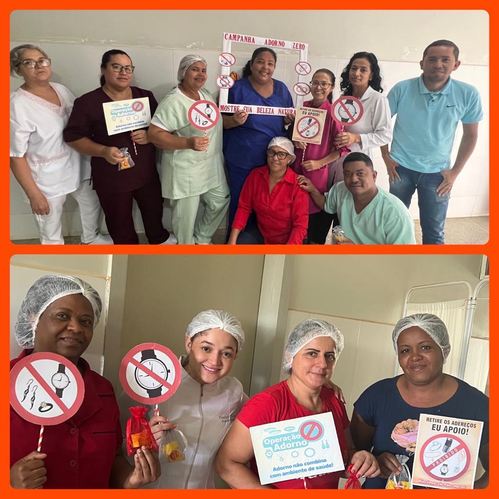 Campanha Adorno Zero! no Hospital Municipal Gilvan Wanderley de Farias