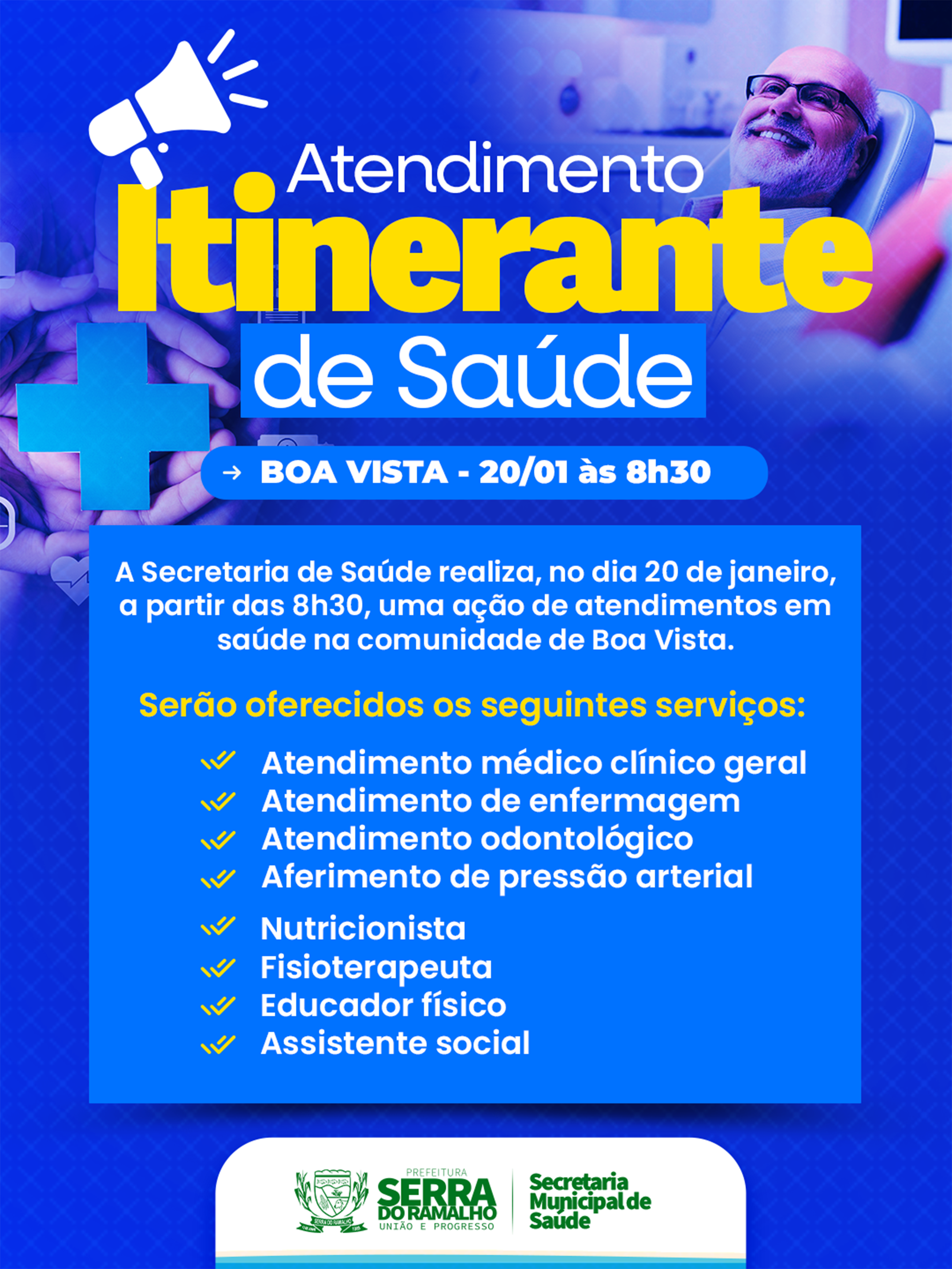 Atendimento Itinerante de Saúde na comunidade de Boa Vista 20/01