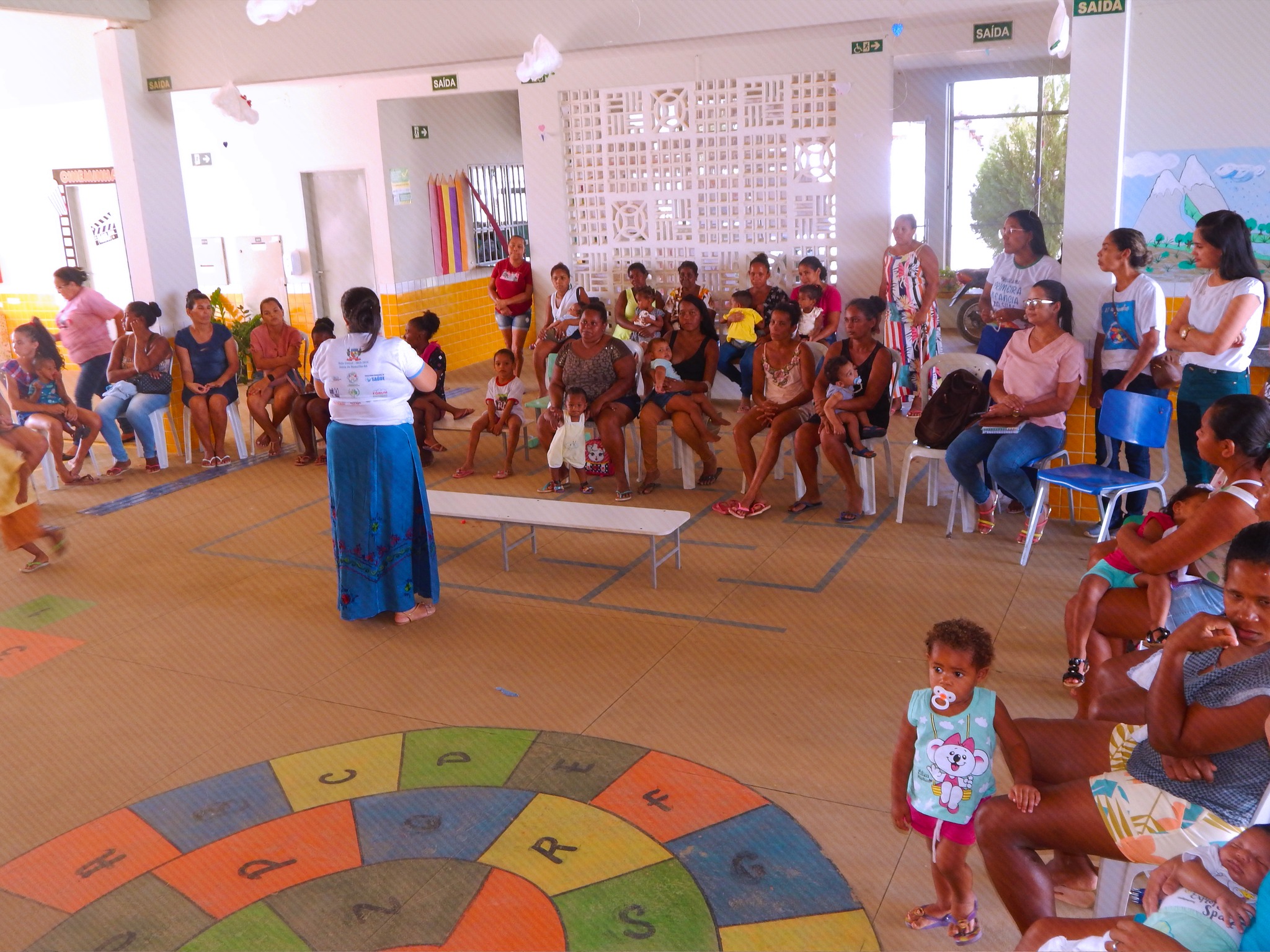 Nesta segunda-feira (17/10) a Secretaria de Assistência Social foi responsável por ações da Semana do Bebê na Agrovila 02.