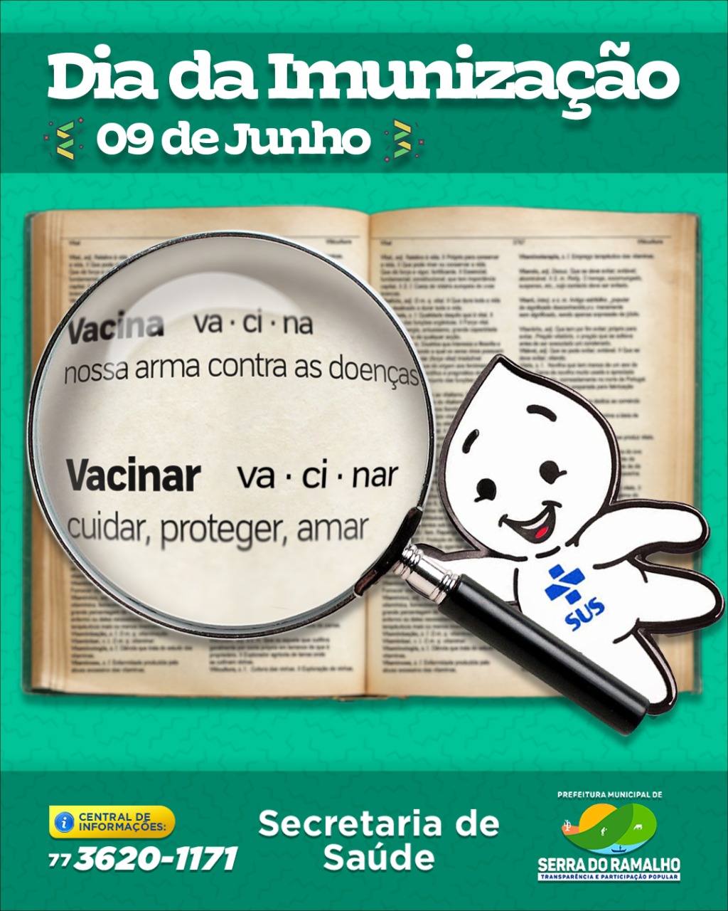 Dia da imunização : 09 de junho de 2021.