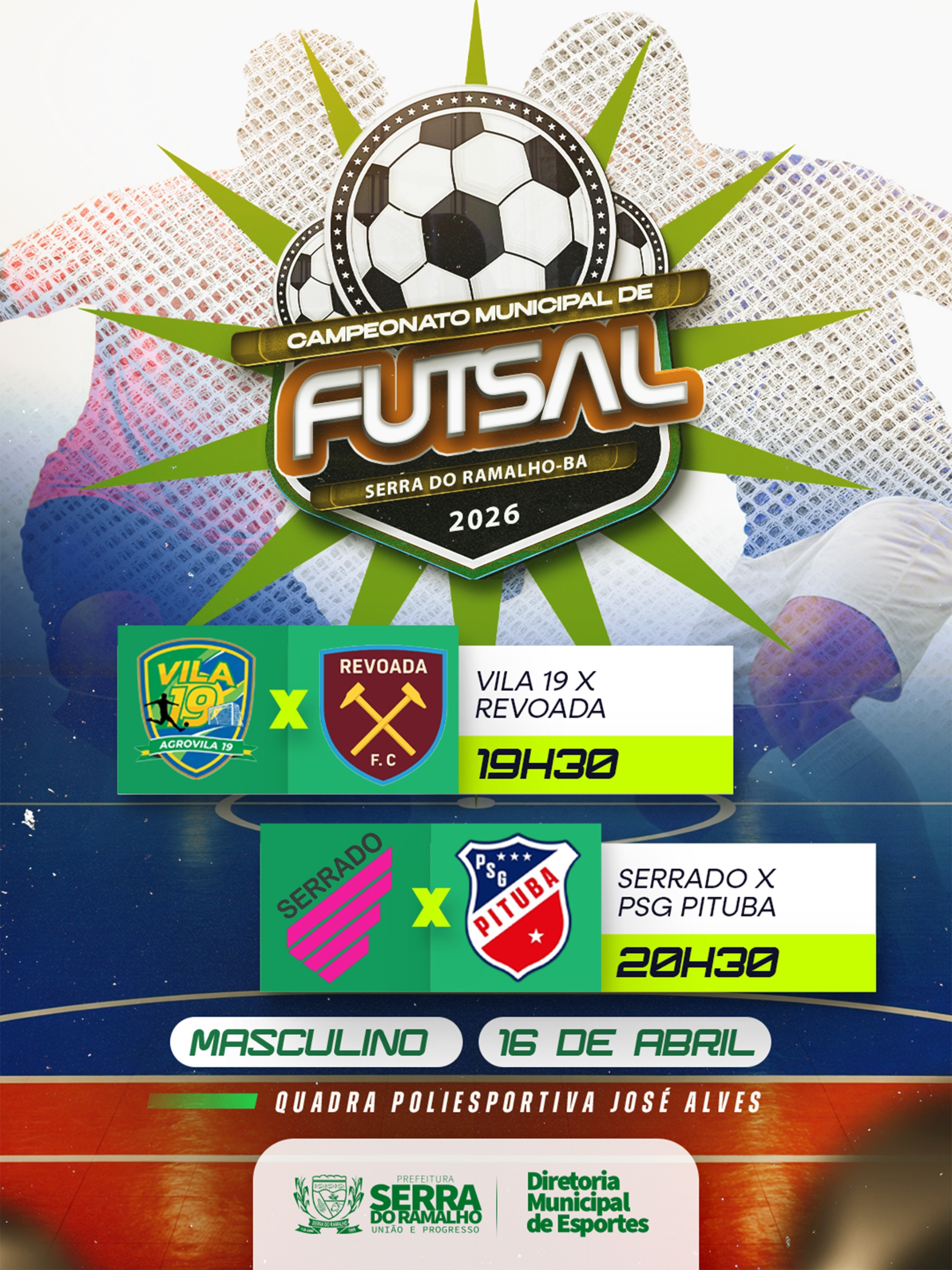 Rodada do Campeonato Municipal de Futsal Acontece Nesta Quarta-feira (16