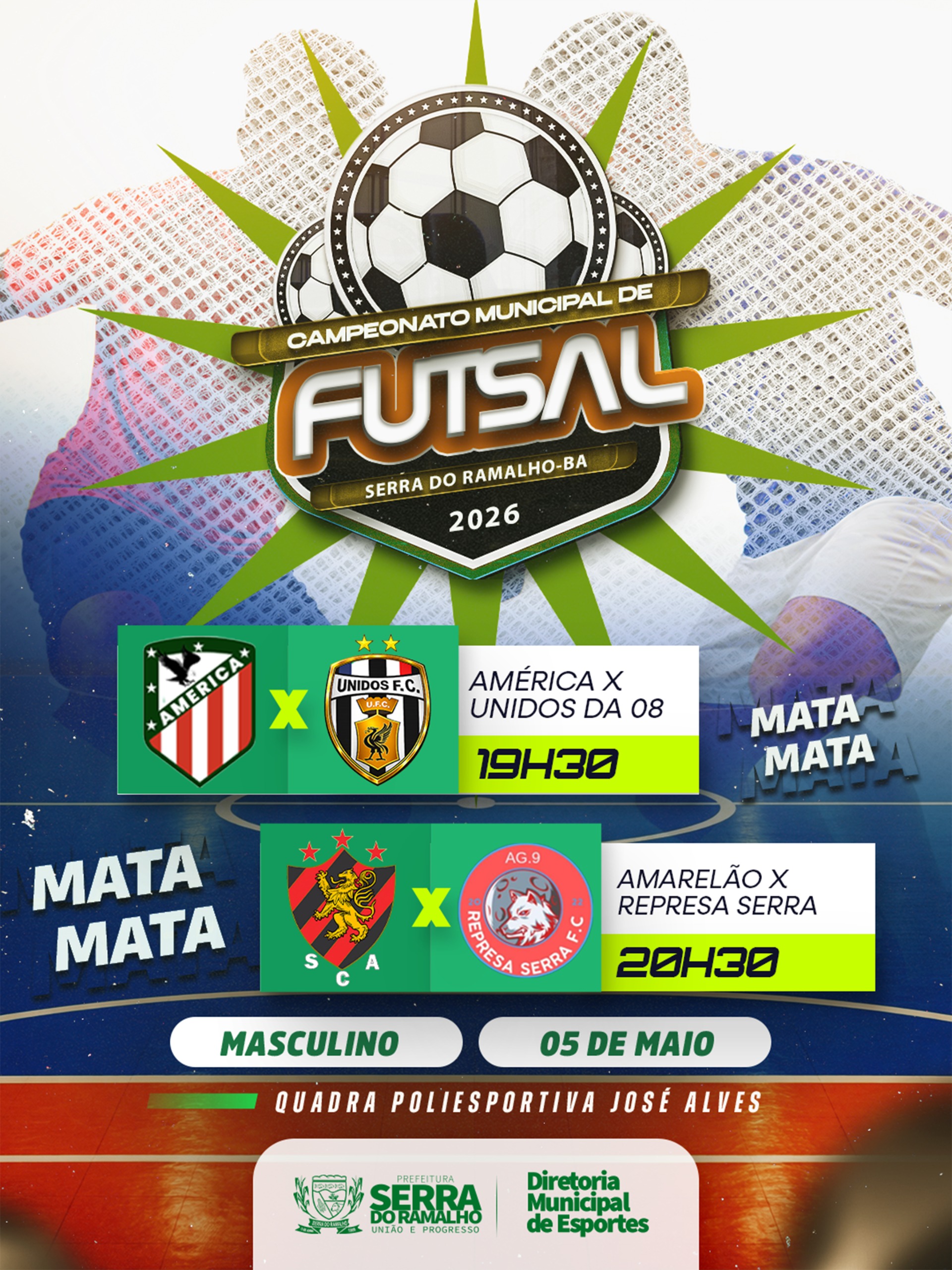 Fase Mata-mata do Campeonato Municipal de Futsal tem Rodada Decisiva Nesta Terça (05)