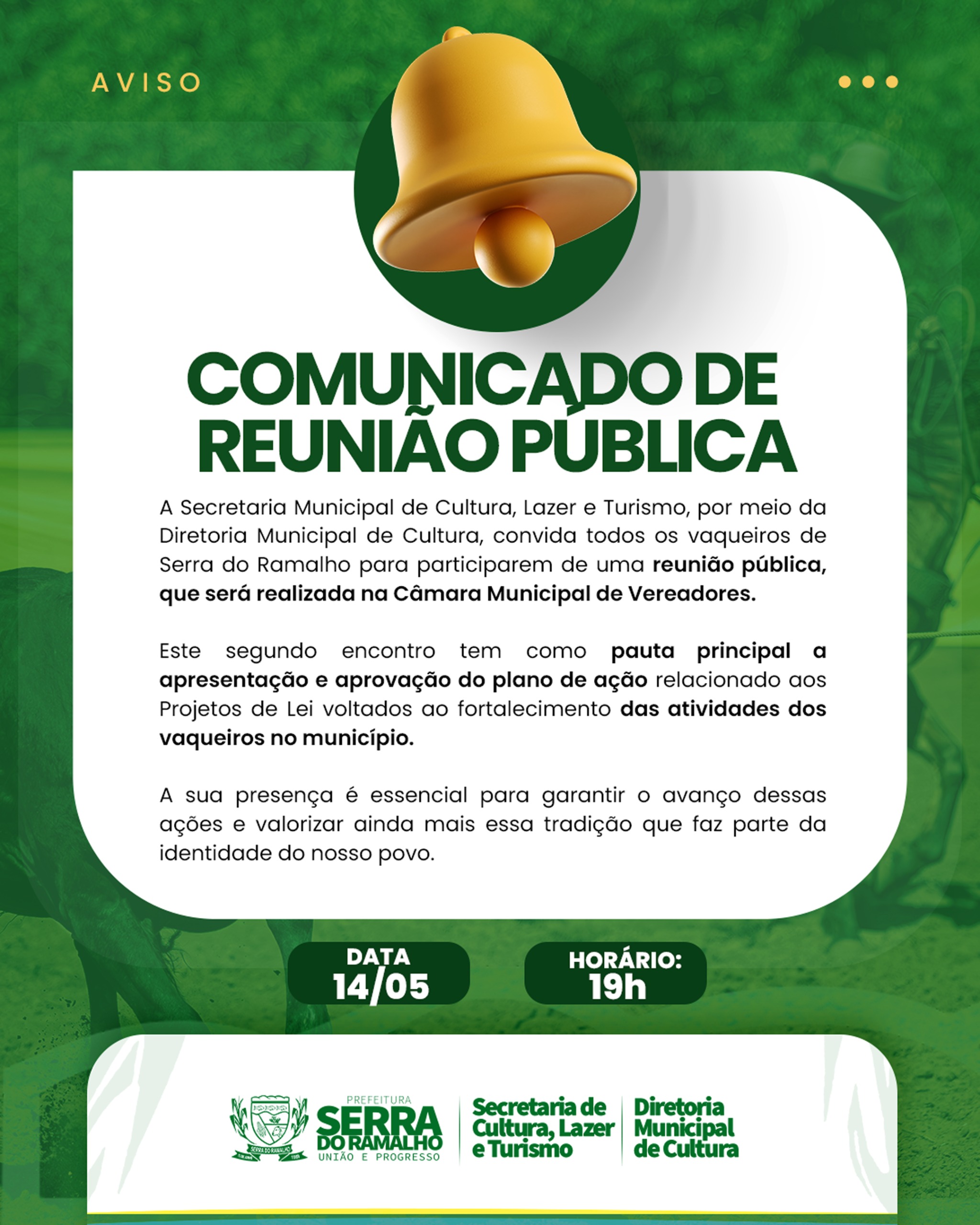 Comunicado de Reunião Pública