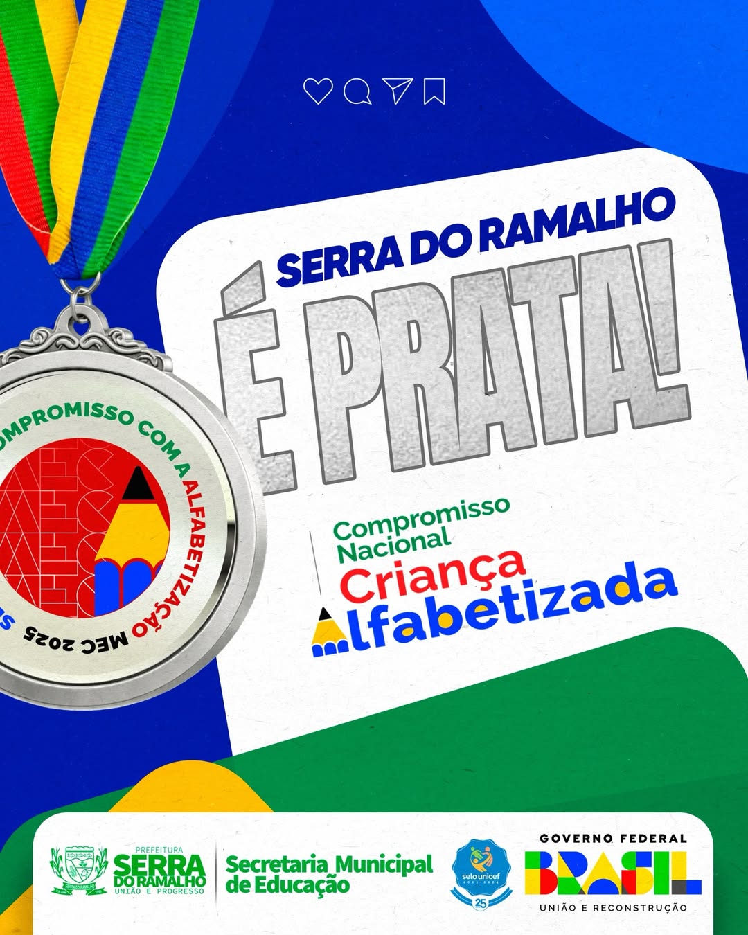 Educação de Serra do Ramalho conquista selo Prata na alfabetização