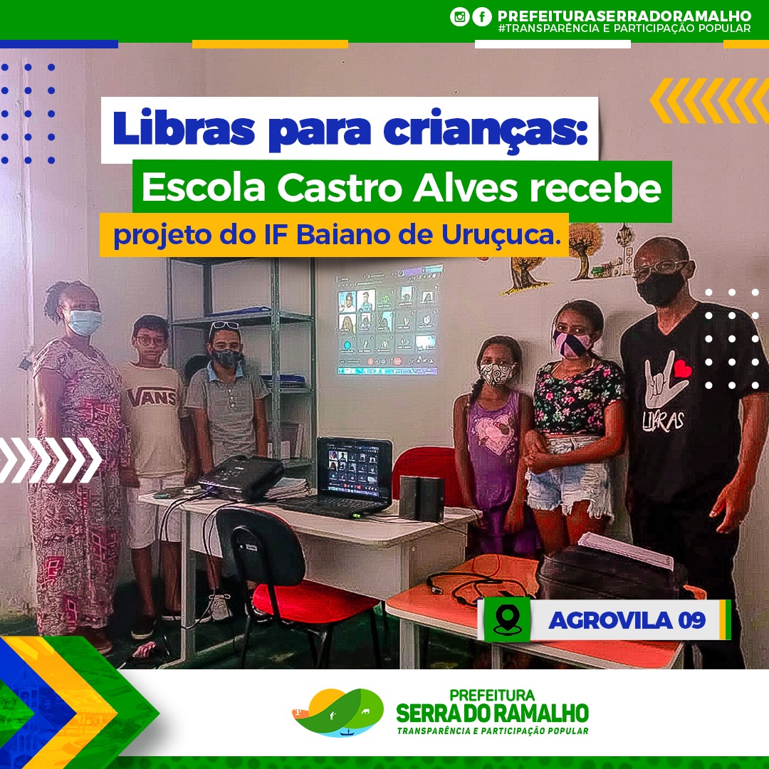 LIBRAS para crianças: Escola Castro Alves recebe projeto do IF Baiano de Uruçuca: