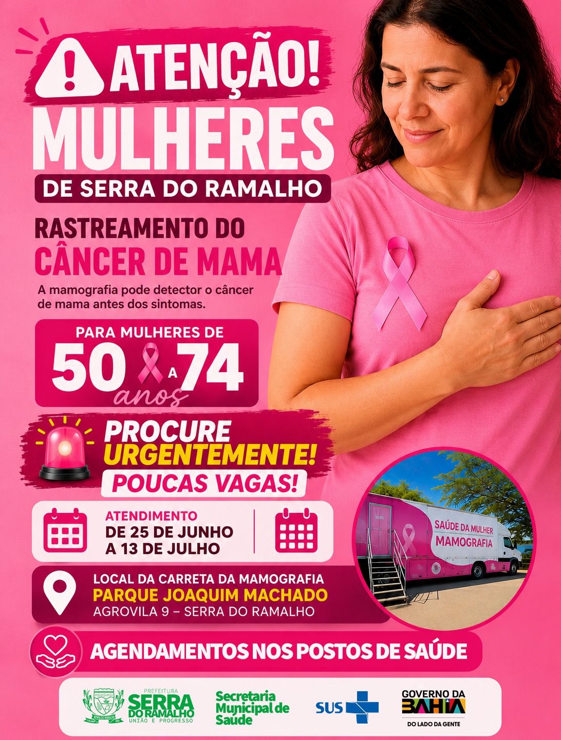 Rastreamento do Câncer de Mama é Realizado em Serra do Ramalho