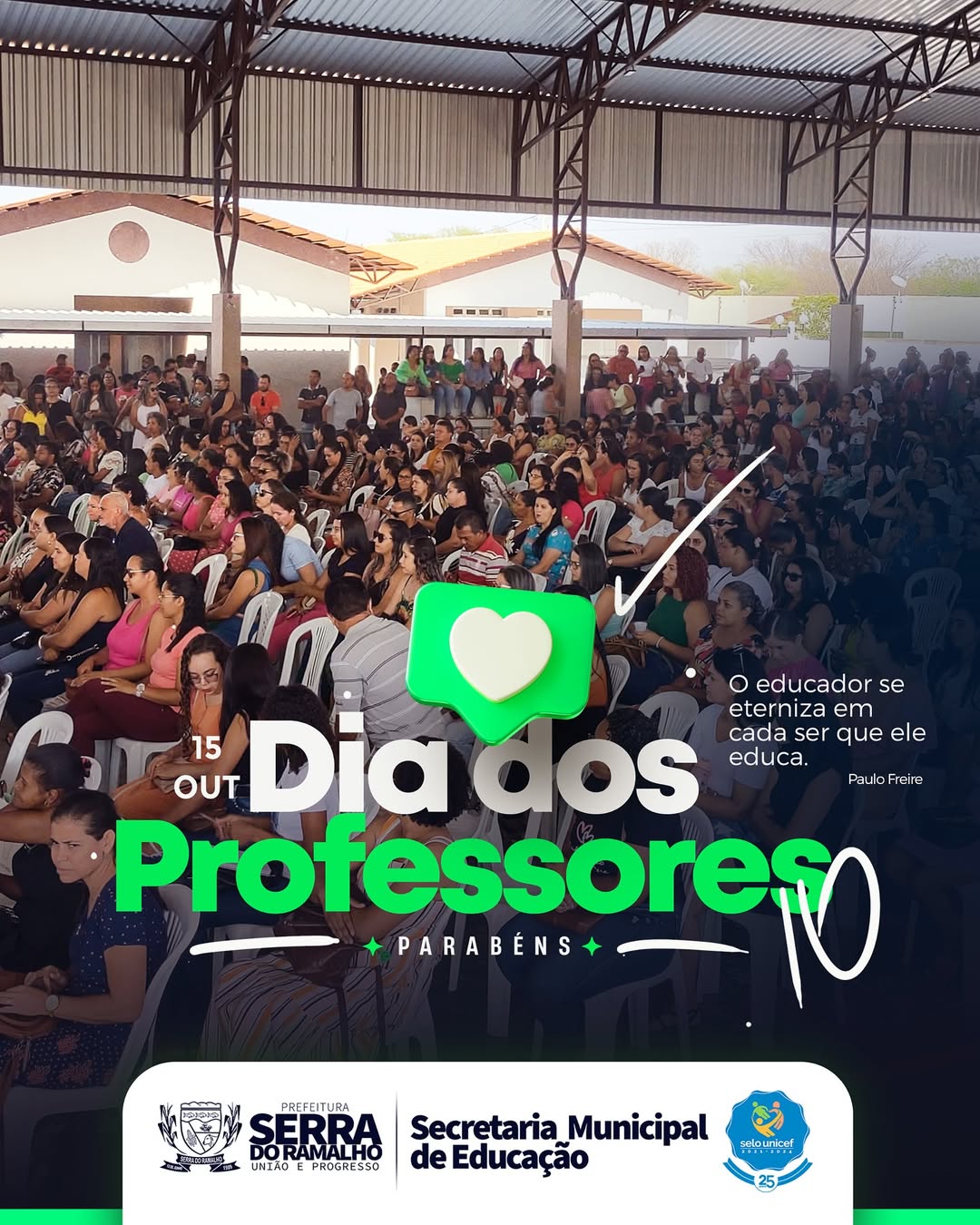 Secretaria de Educação celebra o Dia dos Professores com homenagem especial em Serra do Ramalho
