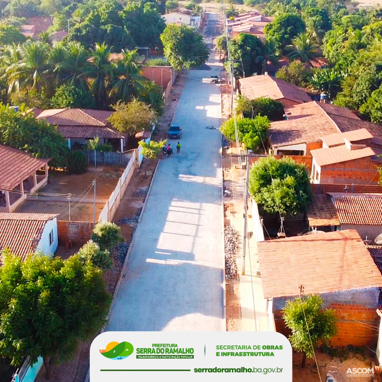 A Rua Mato Grosso já está com 60% de sua pavimentação concluída!
