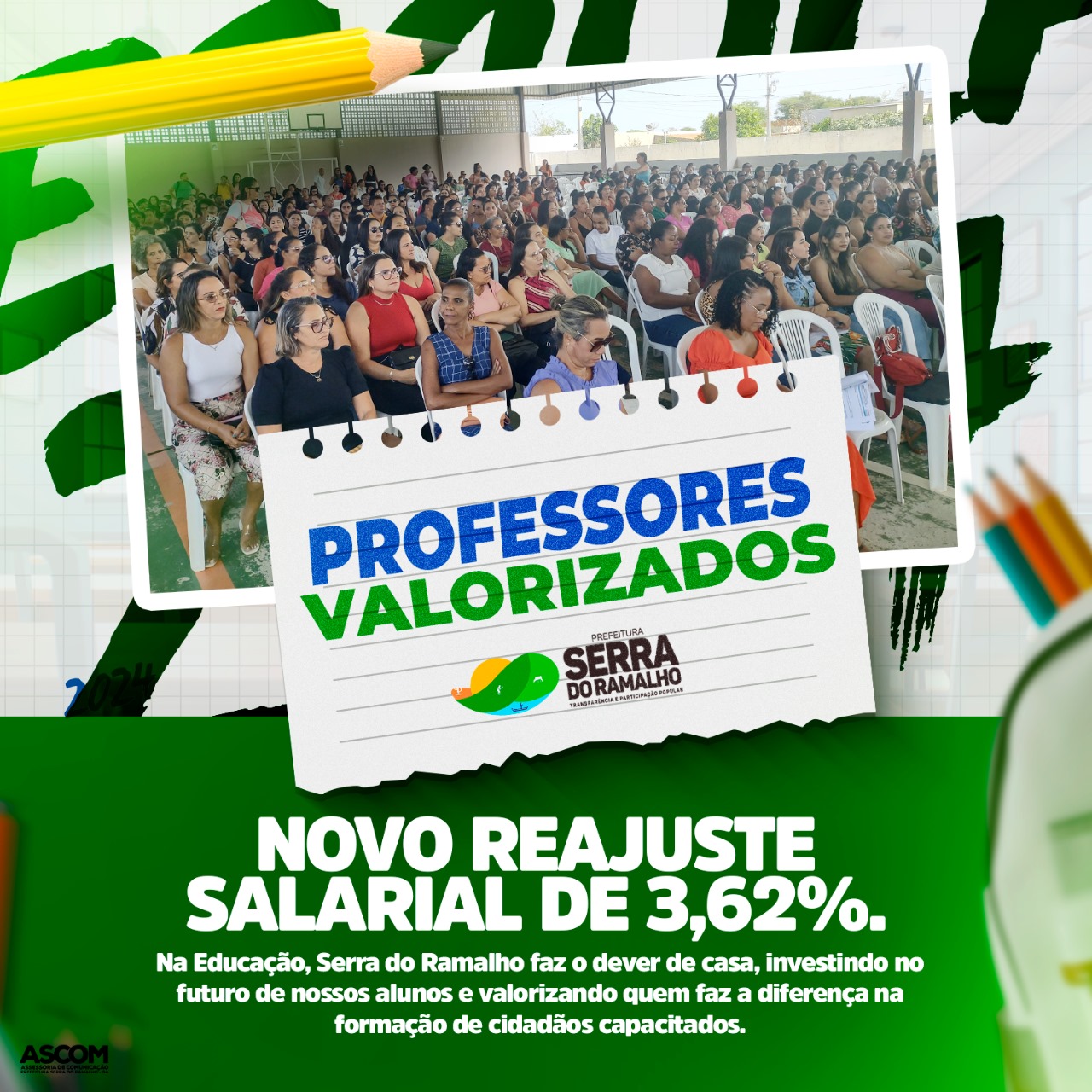 Serra do Ramalho Anuncia Reajuste de 3,62% no Piso Nacional do Magistério para 2024