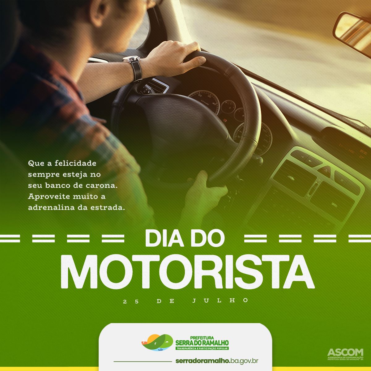 Parabéns, motoristas!