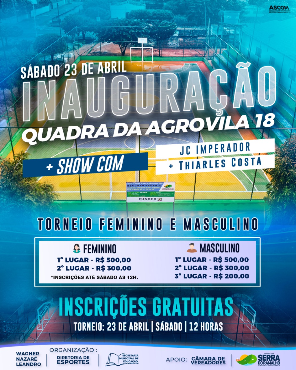 A Prefeitura Municipal de Serra do Ramalho está entregando mais uma quadra poliesportiva!