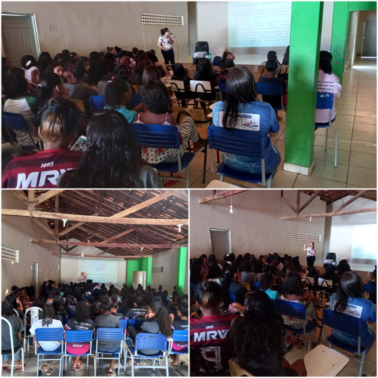 Palestra sobre Educação Sexual para os adolescentes da Escola São Francisco, na Agrovila 02