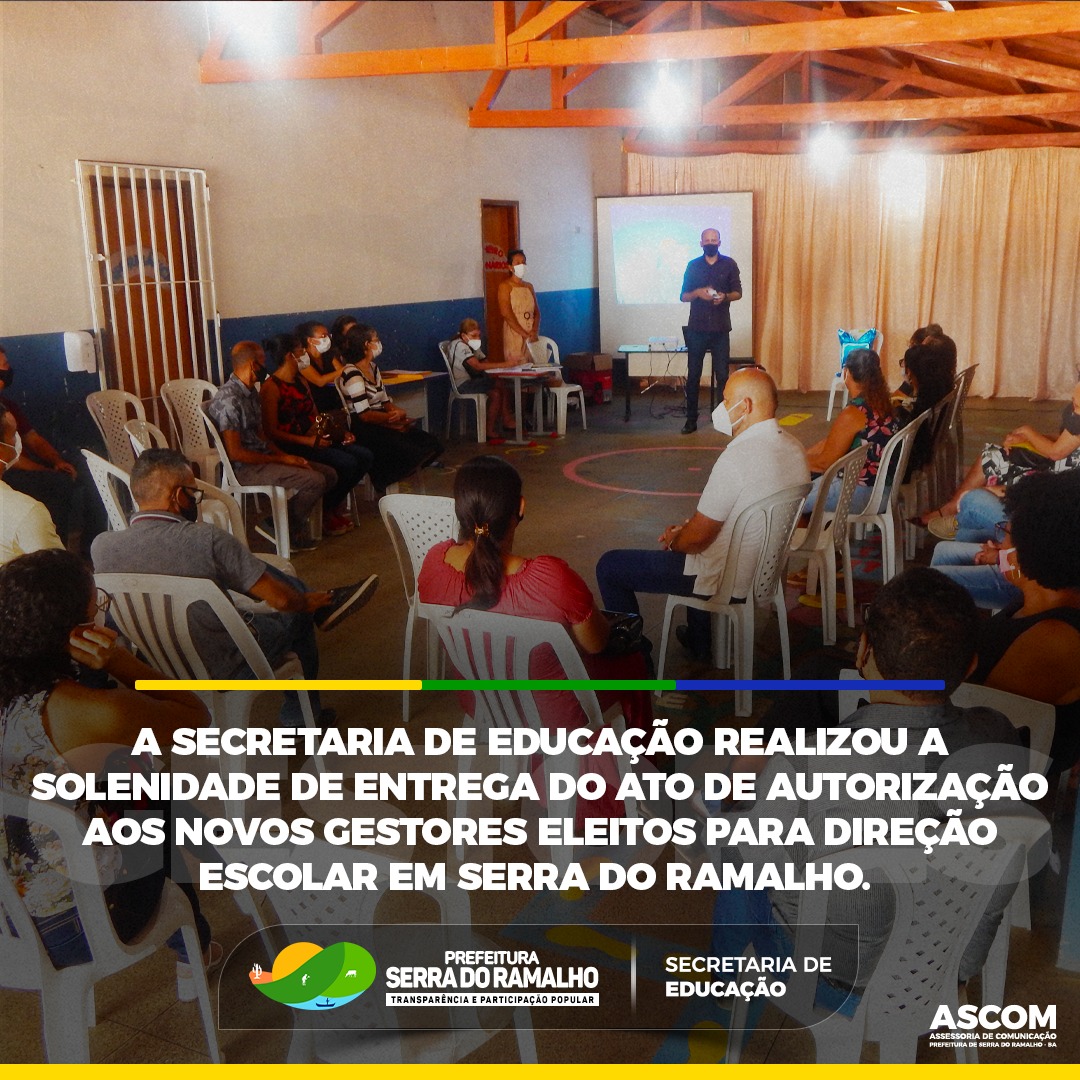 A Secretaria Municipal de Educação, através da Comissão de Gestão do Plano de Carreira e Vencimentos do Magistério Público Municipal - COGESP, realizou na manhã da última (01/02) o Ato Solene de transição da Gestão Escolar e Posse dos(as) Diretores(as) e