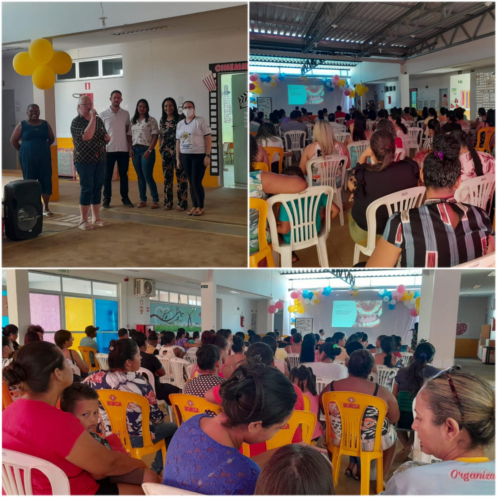 Palestra sobre higiene bucal na Creche Kirla Ely