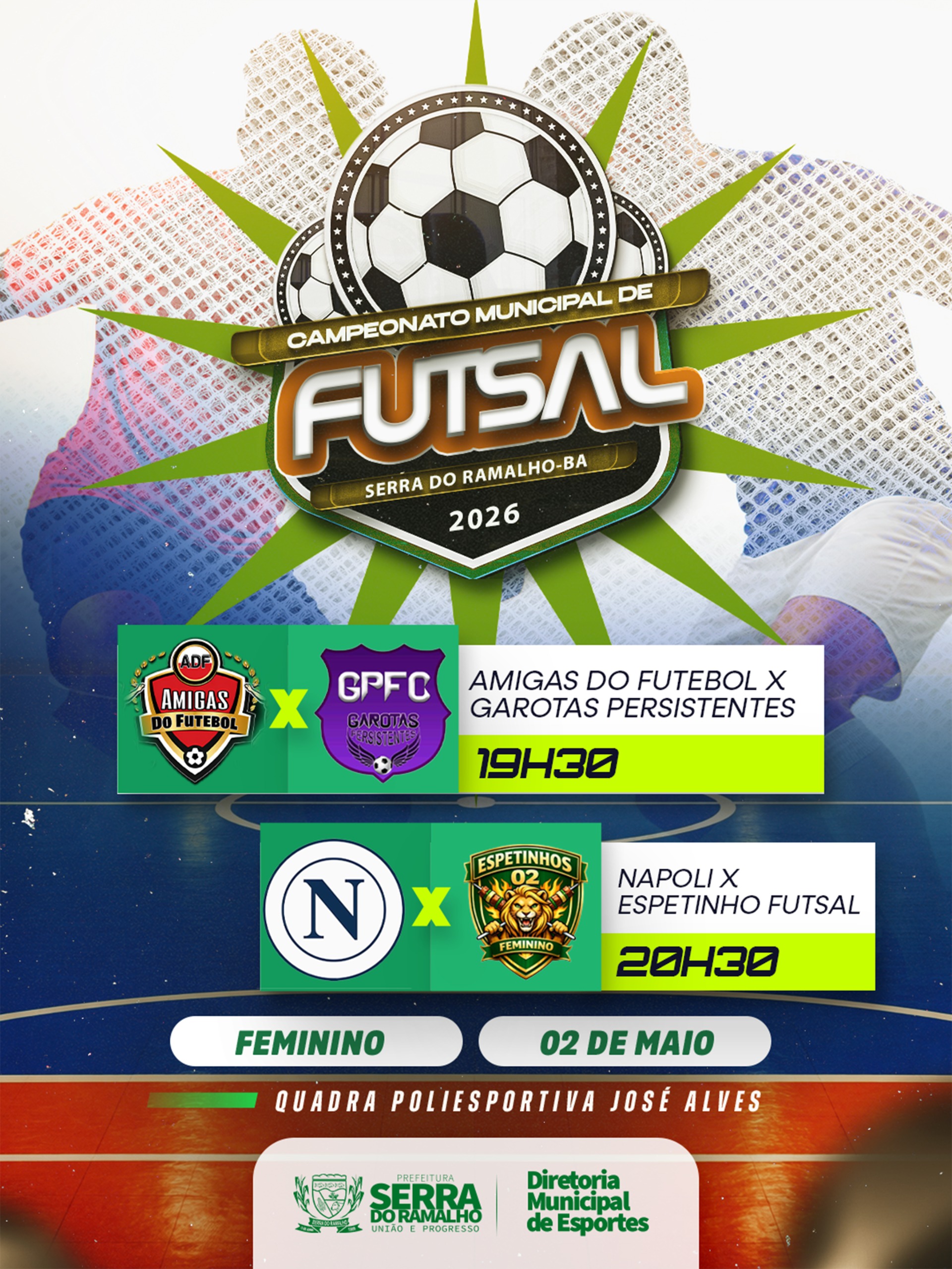 Rodada Feminina do Campeonato Municipal de Futsal movimenta Serra do Ramalho neste Sábado (02)