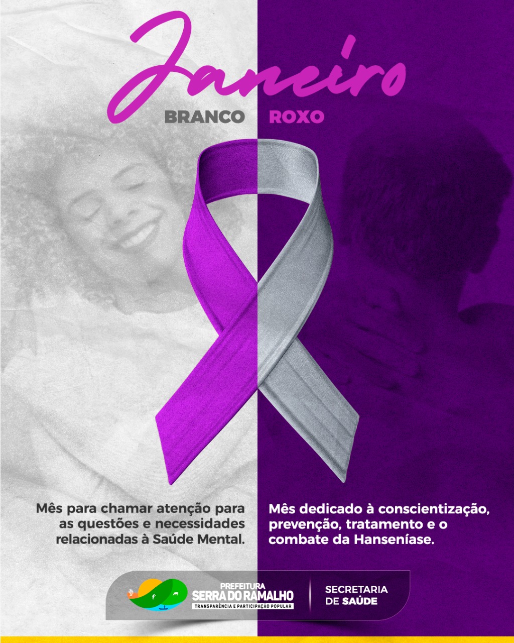 Janeiro é o mês de duas importantes campanhas: assim como o Outubro Rosa e o Novembro Azul, dedicados à prevenção dos principais cânceres que acometem homens e mulheres, janeiro branco e roxo traz a atenção para duas pautas essenciais.
