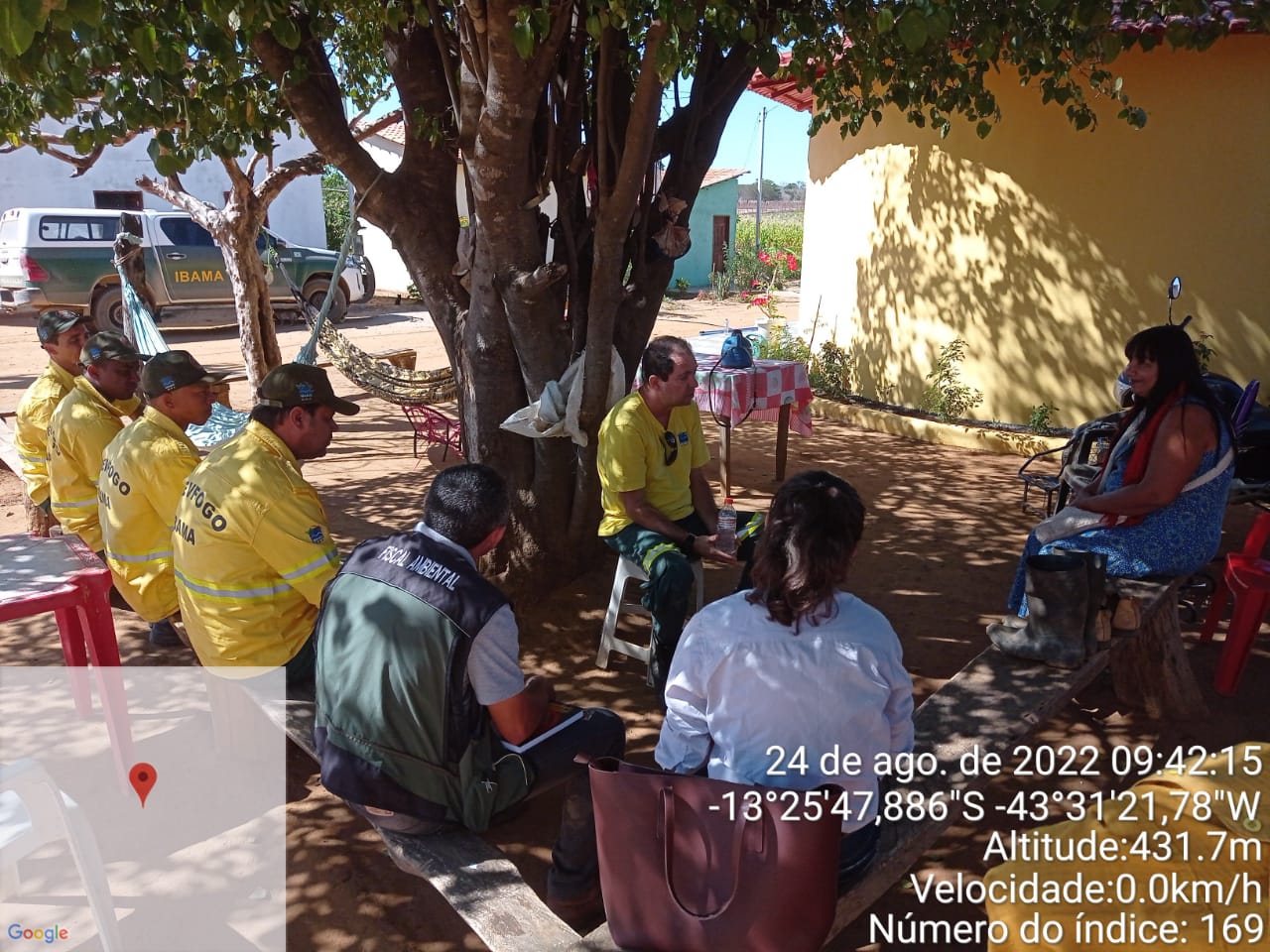 Na última semana, a Equipe técnica da SEMEIA (Secretaria do Meio Ambiente) , representada pelo Diretor do Meio Ambiente, José Nunes e pela Engenheira Florestal Marcela Guedes, juntamente com os Coordenadores do IBAMA e os Chefes e Brigadistas do PREVFOGO/