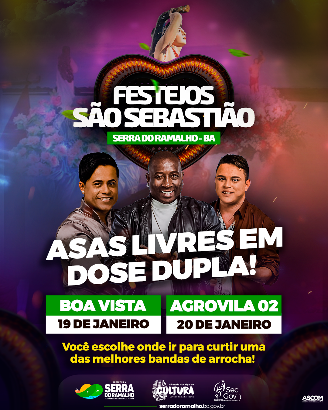 Asas livres em dose dupla!