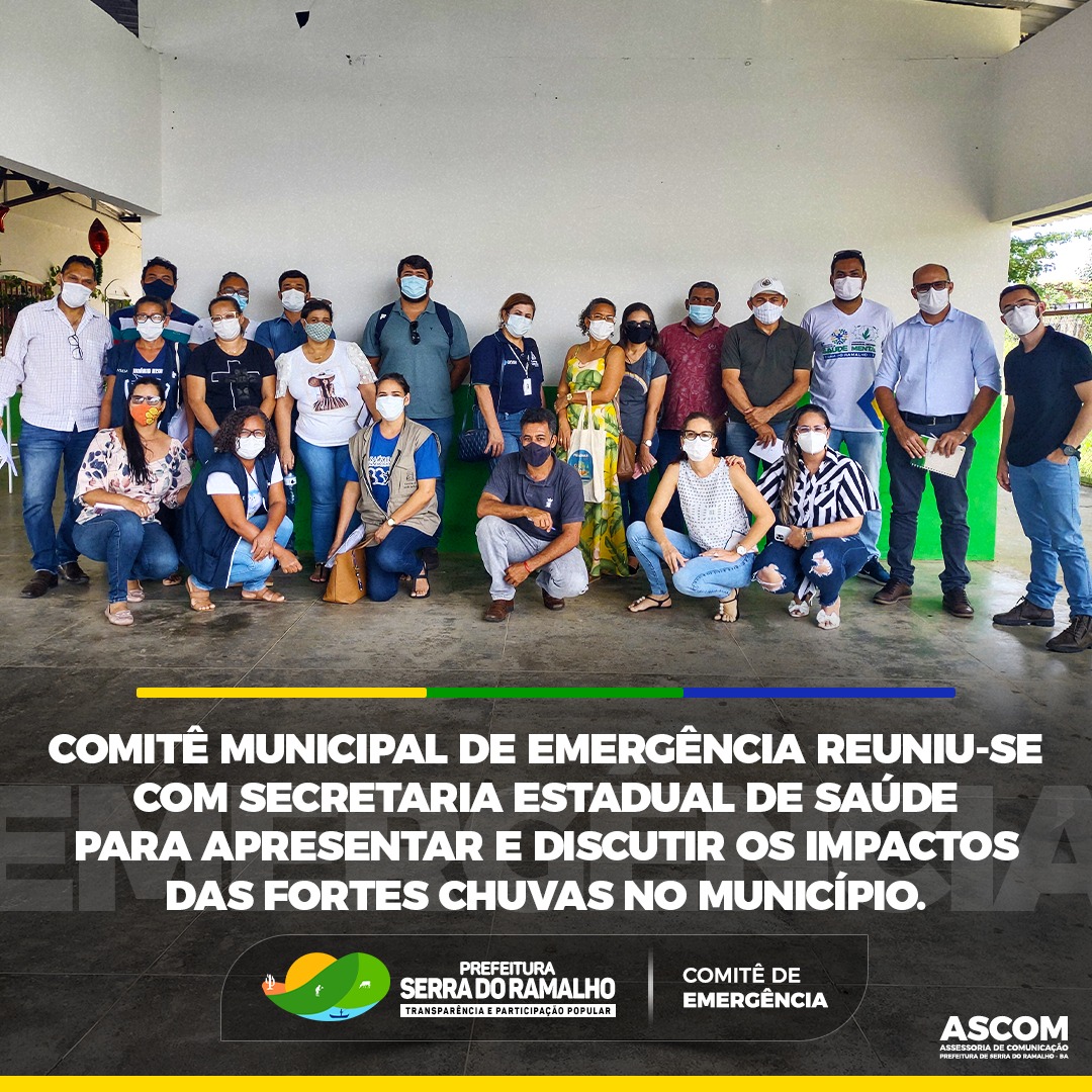 O Comitê Municipal de Emergência reuniu-se no dia 31/01 com os representantes da Secretaria Estadual de Saúde para discutir o impacto das fortes chuvas e das enchentes no município na saúde dos atingidos.