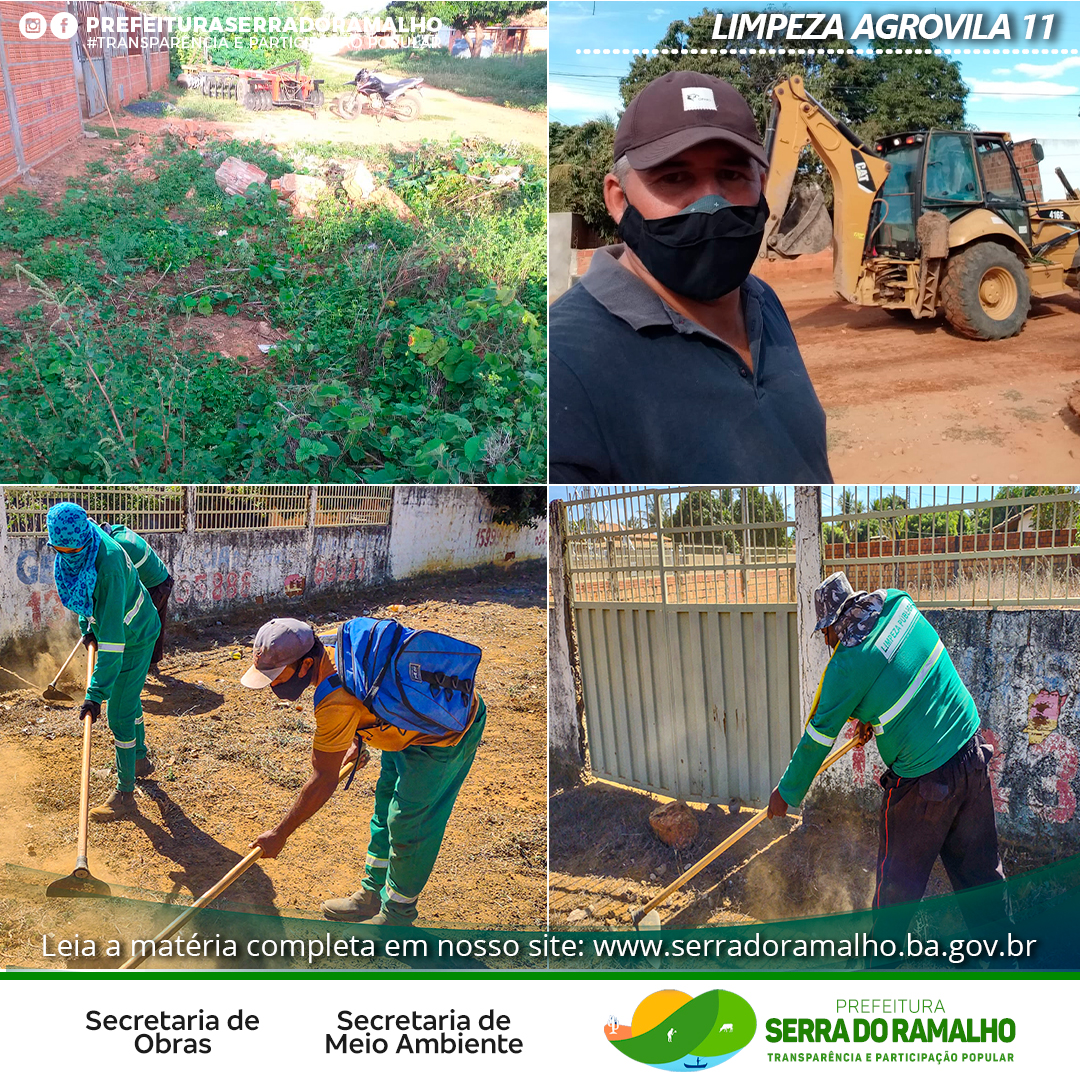 Prefeitura Municipal concluiu uma grande limpeza na Agrovila 11