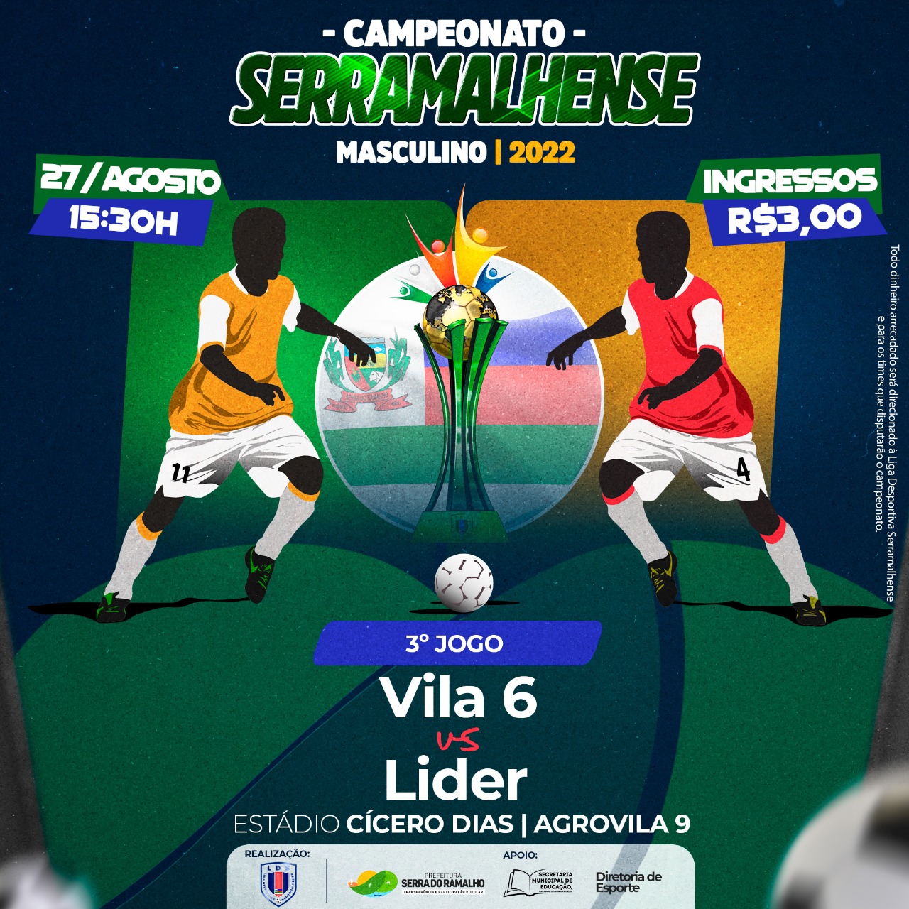 O Campeonato Serramalhense de Futebol já começou!
