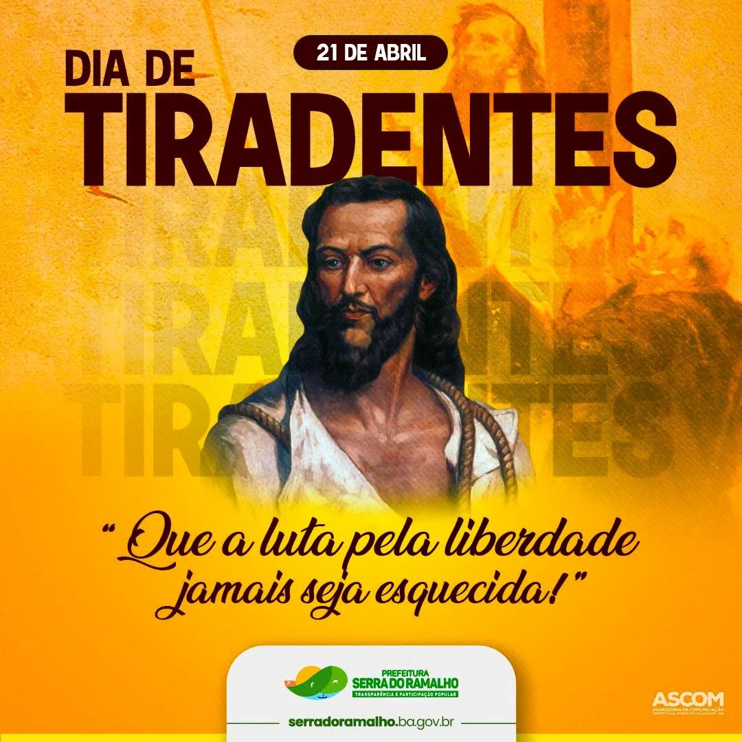 Hoje é dia de um patrono cívico brasileiro.