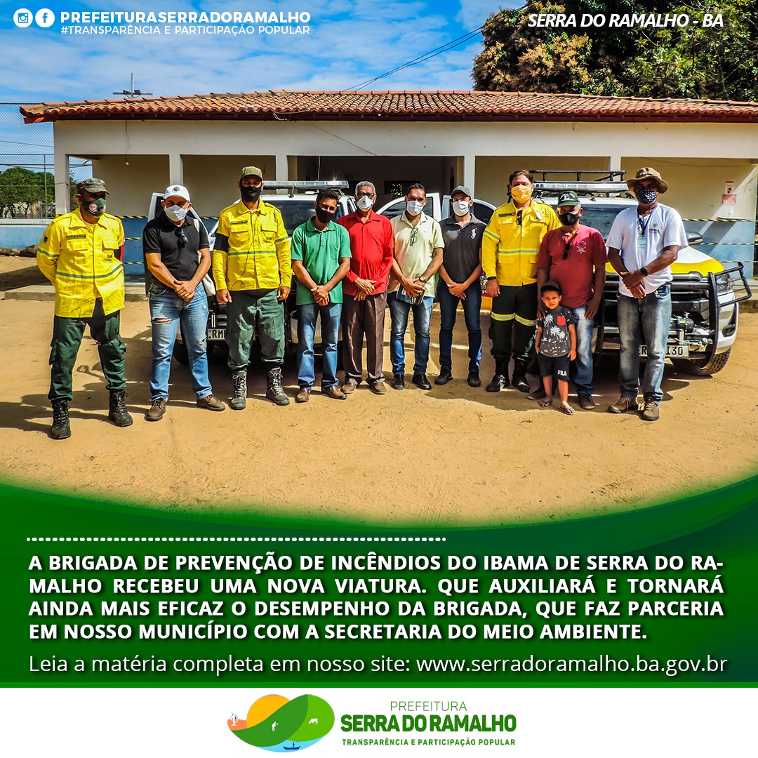 A Brigada de prevenção de incêndios do Ibama de Serra do Ramalho recebeu uma nova viatura