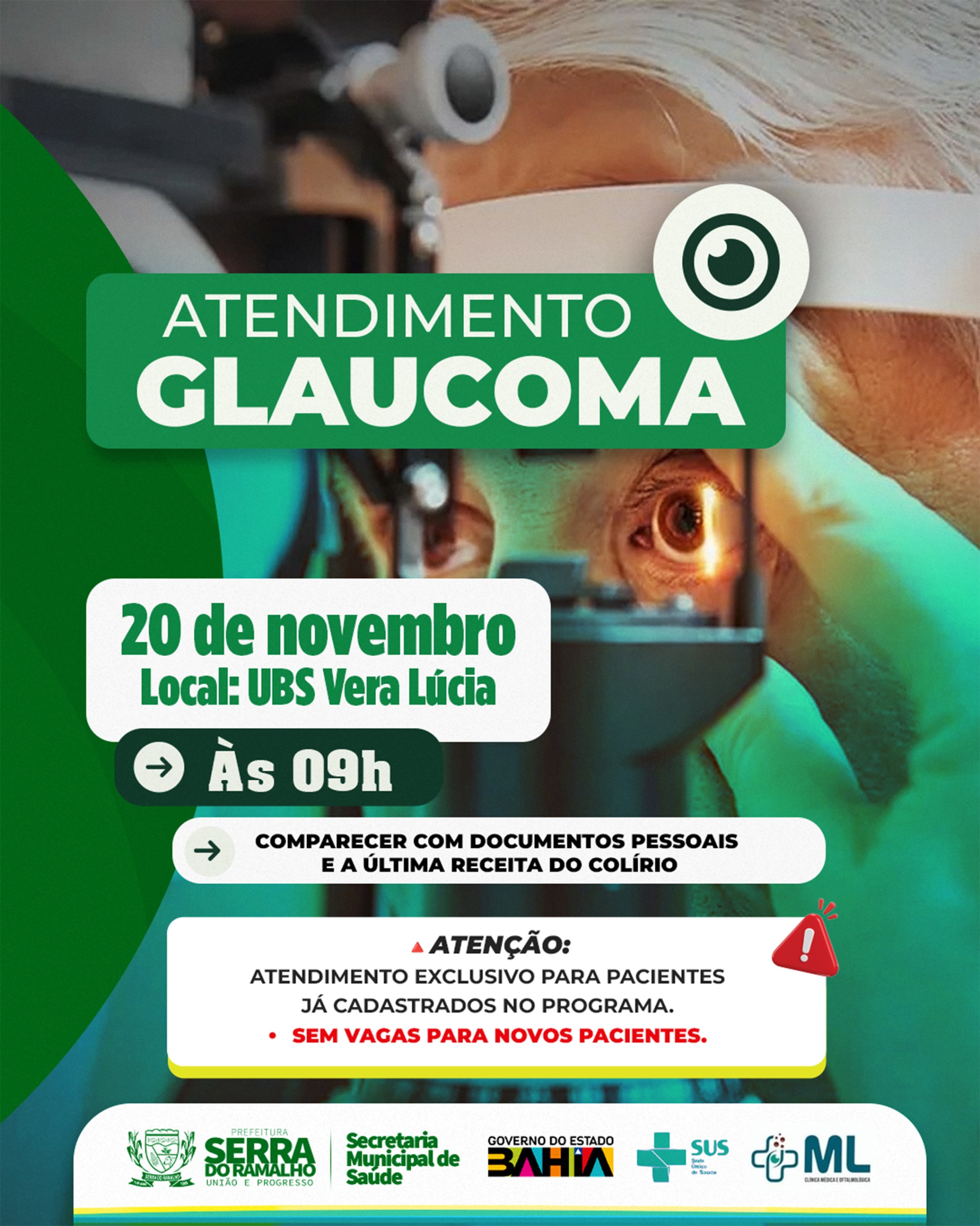 Atendimento de Glaucoma na UBS Vera Lúcia